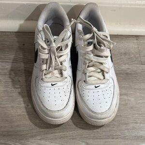 Nike Kids White and Black Athletic Sneakers